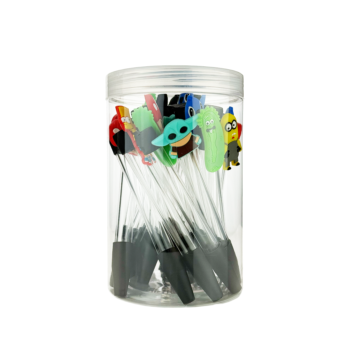 Colorful 6-inch Glass Nectar Collector with Silicone Tip