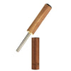 Black Walnut Wood Dab Straw With Heat-resistant Body And Magnetic Closure In Travel Case