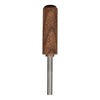 Honeydabber™ II Compact Black Walnut Vapor Straw with wooden handle and metal shaft