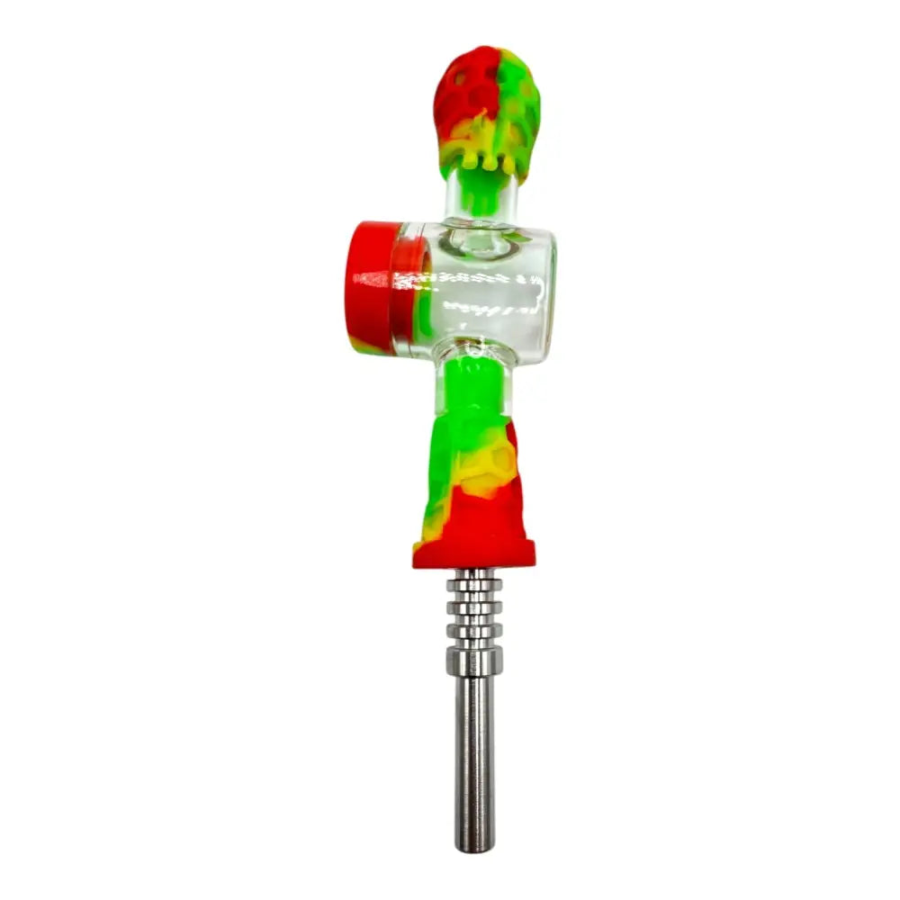 Colorful skull silicone nectar collector with 14mm joint