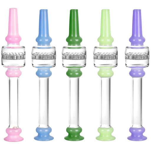Honeycomb Dab Straw w/ Color Accents - 5.5’/Colors Vary