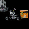 Hybird Mini Rig Water Pipe Kit With Glass Chambers, Dry Herb Bowl, And Banger