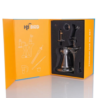 Premium Hybrid Recycler Rig Kit with Banger and Nectar Straw in elegant packaging
