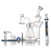 Hybrid Recycler Rig Kit with Banger and Nectar Straw, featuring a sleek glass dab rig