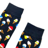 Ice Cream Cone Socks Fits All 70% Cotton 25% Spandex 5%