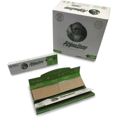Natural Unrefined King Size Rolling Papers with Tips