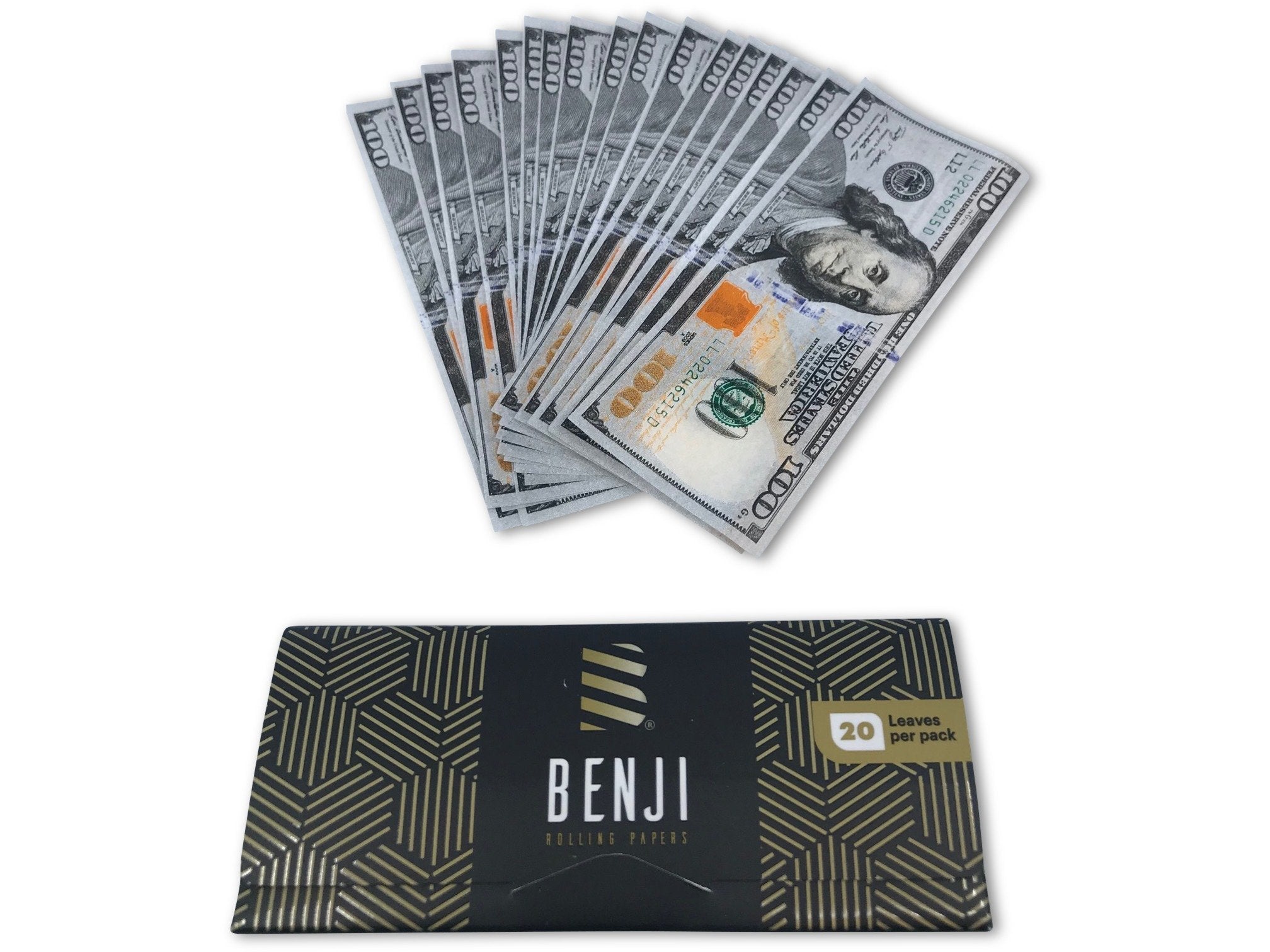 Benji Luxury Hundred Dollar Bill Rolling Papers