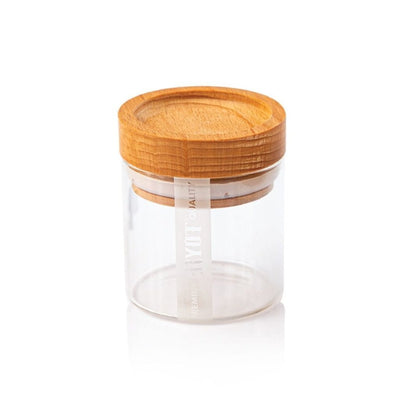 CLEAR GLASS STORAGE JARS – image 1