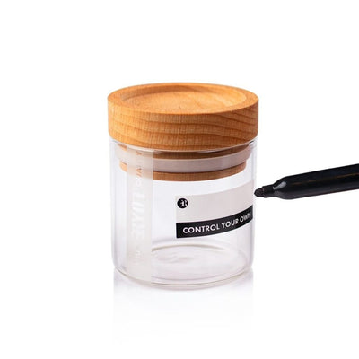 CLEAR GLASS STORAGE JARS – image 2