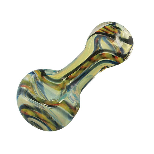 Inside Out Cane Glass Spoon Pipe On sale
