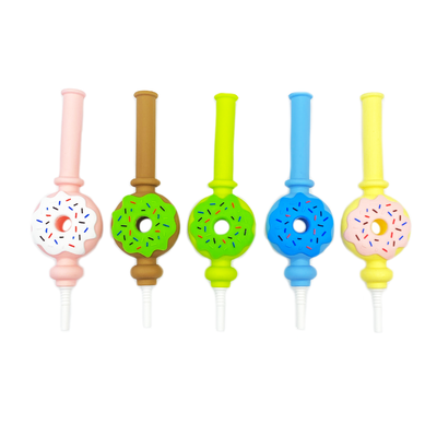 7-Inch Donut Silicone Nectar Collector with Ceramic Tip