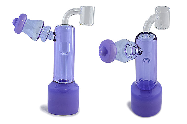 Milky Glass Straight Tube Dab Rig Kit