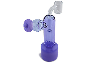 Milky Glass Straight Tube Dab Rig Kit