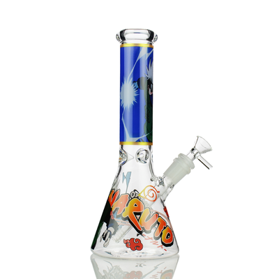 Naruto Anime 10-Inch Beaker Water Pipe with 14mm Bowl