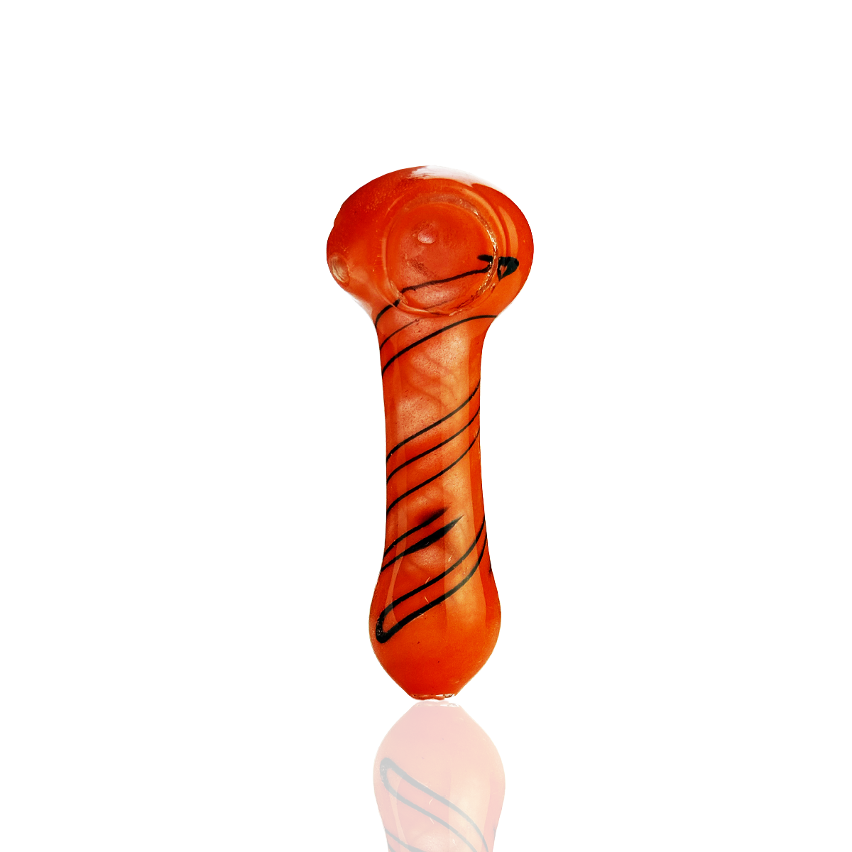 Artisan Spiral Frit Glass Hand Pipe