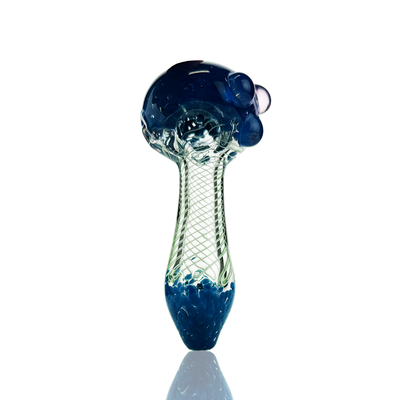 Frit Color Spiral Art Hand Pipe - 4.5 Inch