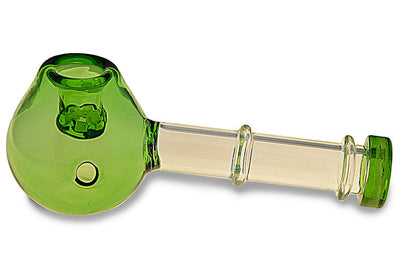 Compact Glass Herbal Pipe with Built-in Screen