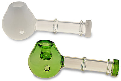 Compact Glass Herbal Pipe with Built-in Screen