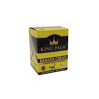 Box of King Palm mini size banana cream wraps with corn husk filter