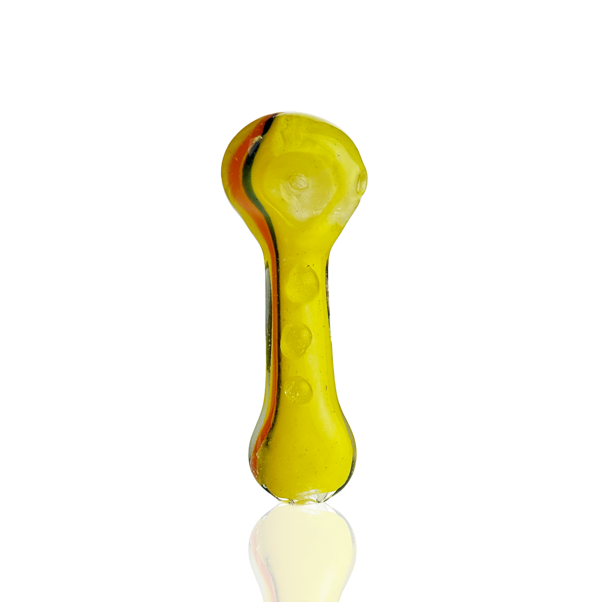 Artisan Frit Glass Spoon Hand Pipe