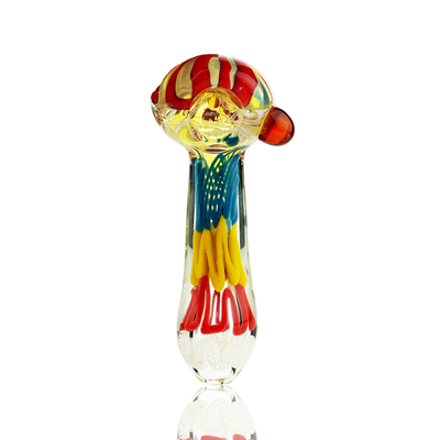 Rasta Art Glass Spoon Pipe (4 Inch)