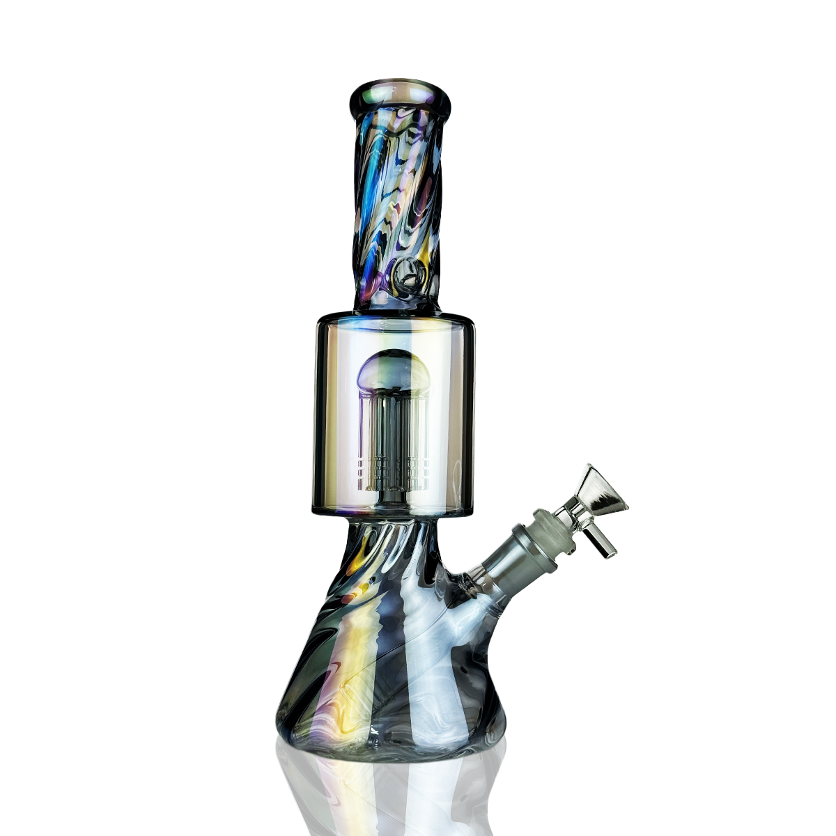 11" Electroplated Tree Perc Beaker Water Pipe