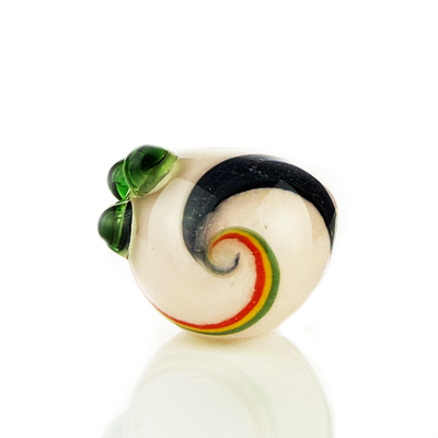 Slime Frit Dichro Glass Spoon Pipe 4.5 Inch