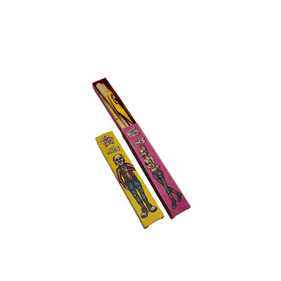 Two Colorful Candy Boxes With Cartoon Skeletons - Lion Rolling Circus Pre-rolled Cones