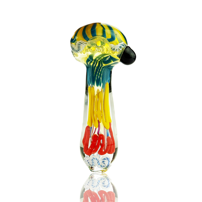 Rasta Art Glass Spoon Pipe (4 Inch)