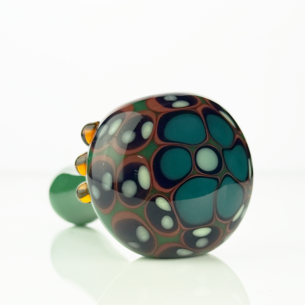 Artistic Glass Hand Pipe with Vibrant Color Tube