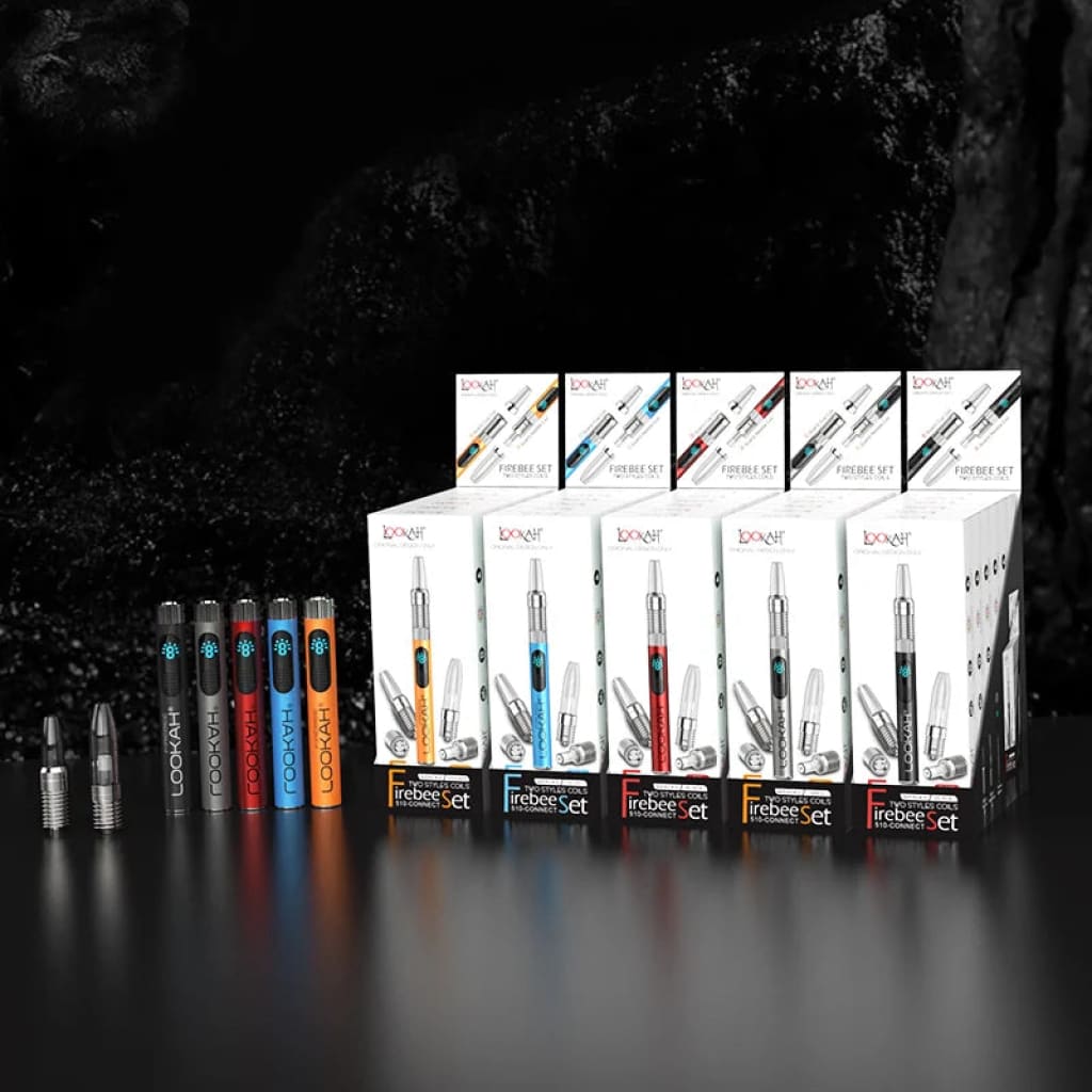 Collection Of Firebee Wax Kit Vaping Devices In Various Colors And Packaging