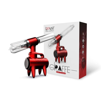 Red And Silver Lookah Giraffe Electronic Nectar Collector In White And Red Packaging