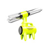 Neon yellow Lookah Giraffe Nectar electric dab straw with clear cylindrical attachment