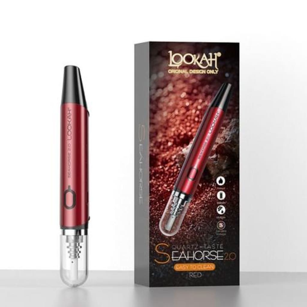 Lookah Seahorse 2.0 nectar collector kit with red quartz vape pen