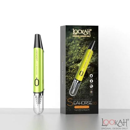 Lookah Seahorse 2.0 nectar collector kit with neon green ceramic tube