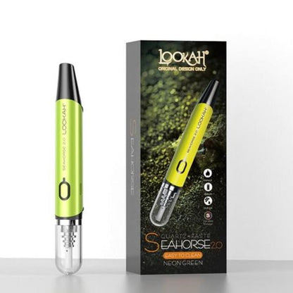 Lookah Seahorse 2.0 nectar collector kit with neon green ceramic tube