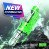 Bright green Lookah Seahorse Pro dab pen with quartz tip and transparent components