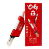 Red and white Lookah Seahorse Pro wax pen with Cake branding and quartz coil compatibility