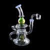 Lookah Biigo water pipe with green accents and multiple chambers for a stylish smoking experience