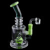 Lookah Biigo Glass Tinted Water Pipe with Green Accents and Brand Logo for Sale