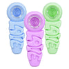 Colorful Silicone Pipe With ’grav’ And Birthday Candle Design, Chillum Style Hand Pipes