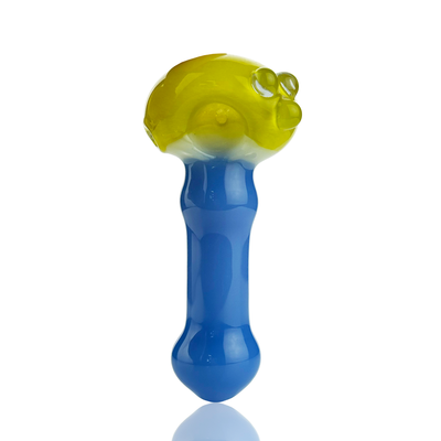 Colorful Frit Glass Spoon Pipe - 4.5 Inch