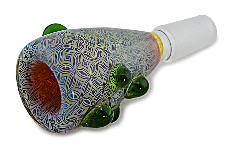 Artisan Crafted Deep Pattern Glass Bowl 14mm