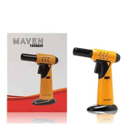 Maven Torch Tornado Model premium lighter in bright yellow and black