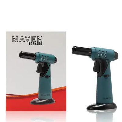 Maven Torch Tornado Model premium lighter in teal and black
