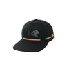 Black Mexico Snapback Hat with eagle emblem and striped red, white, and green band