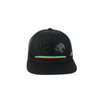 Black snapback hat with MEX text, eagle emblem, and tricolor stripe for national pride