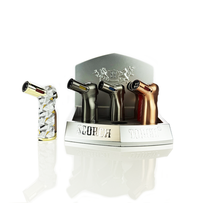 Quad-Flint Torch Display Pack - 9 Units