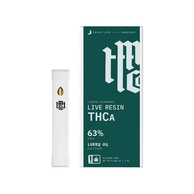 THCa disposable vape with packaging for full-spectrum live resin uncut THCa vape cartridge