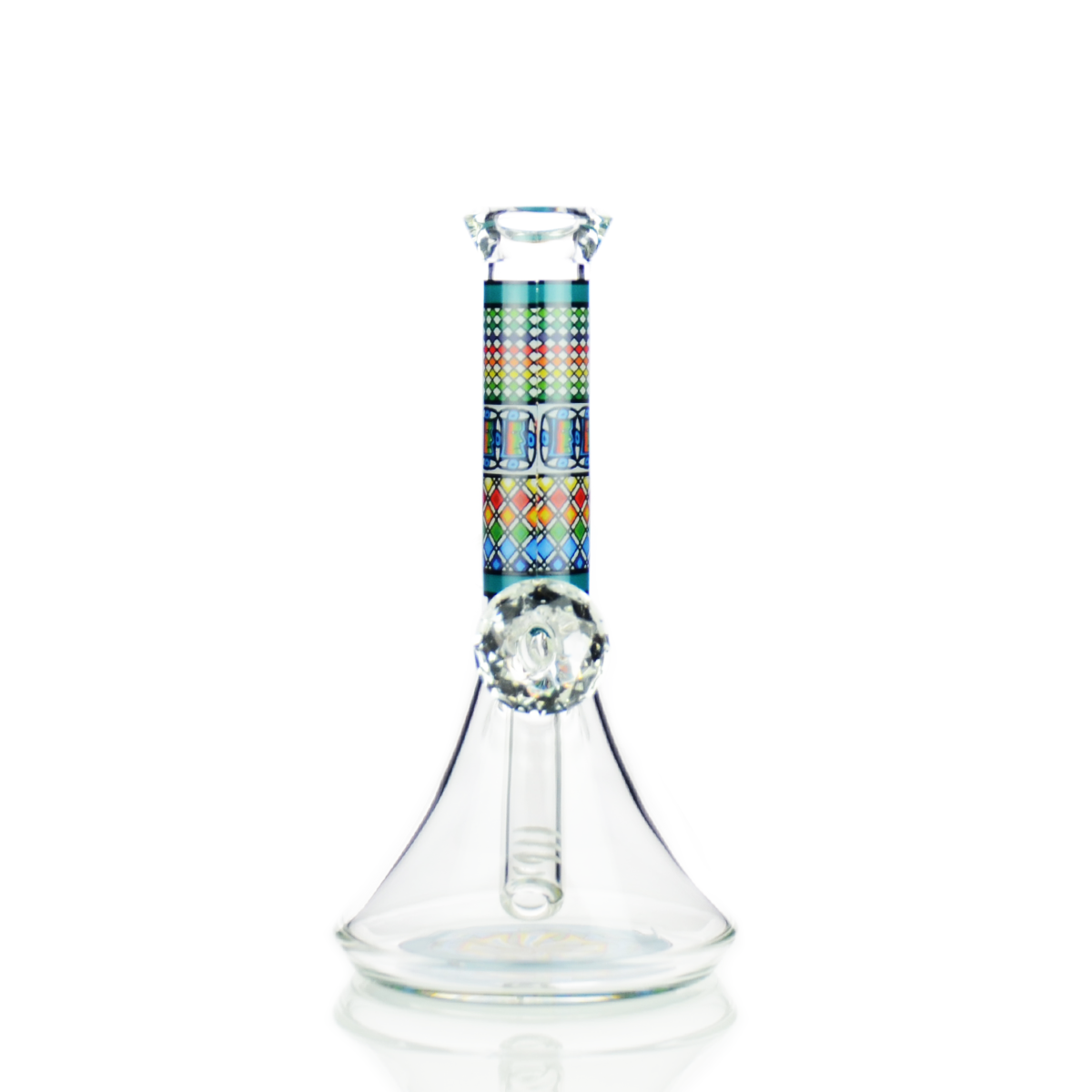 8-inch Diamond Beaker Water Pipe with 14mm Bowl